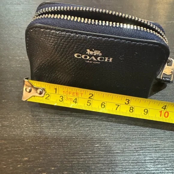 Coach Black Leather Coin Purse - Picture 4 of 6